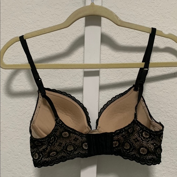 Aerie Black Lace Lightly Lined Bra Size 32B - Picture 4 of 5